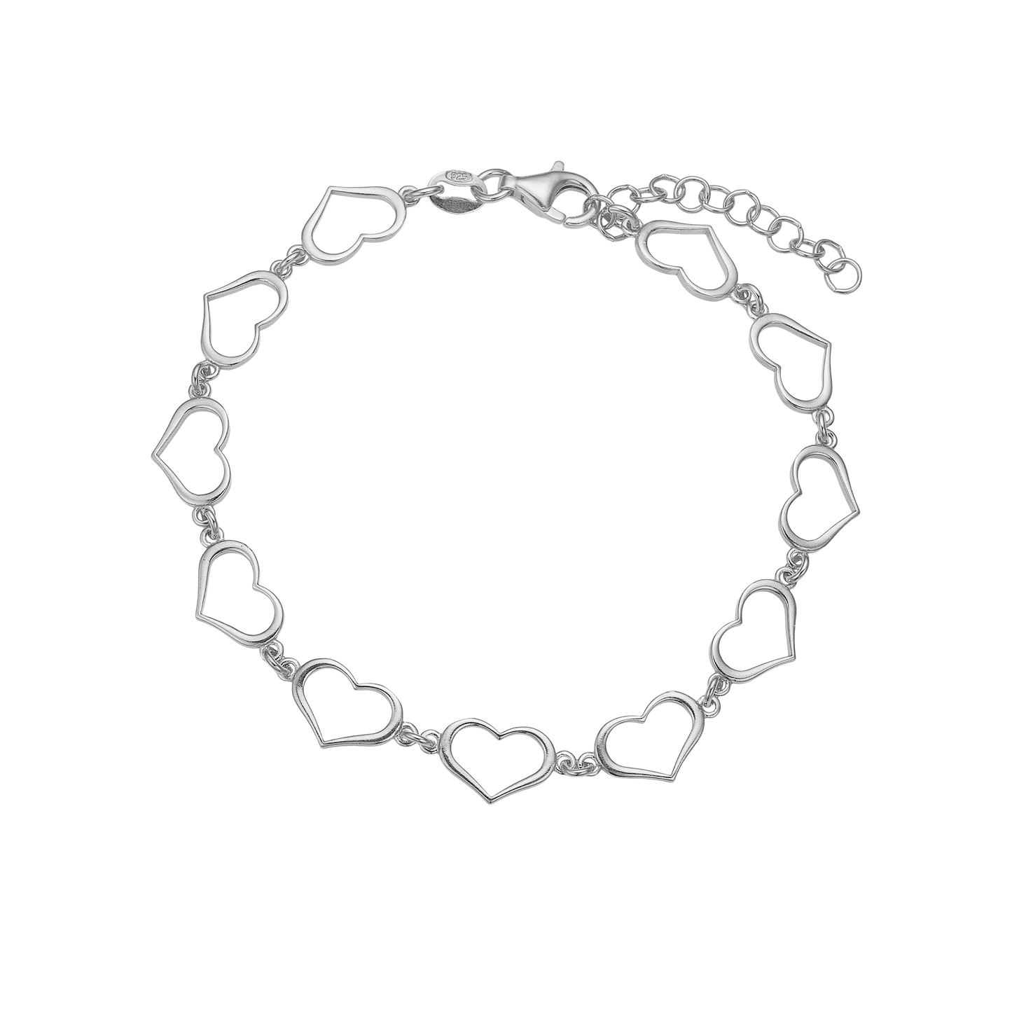 Armbånd Hearts Sterling Sølv 16 + 3 cm