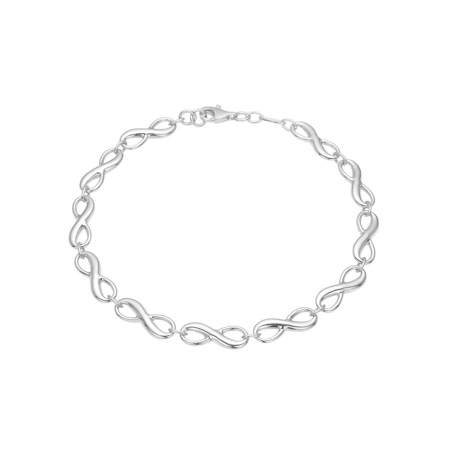 Armbånd Evighedstegn Sterling Sølv 19 cm