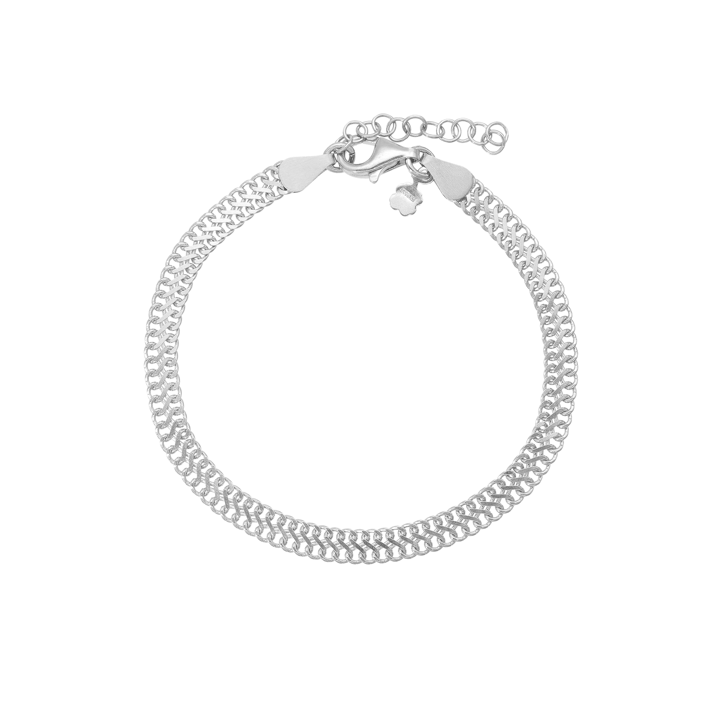 Armbånd Flad Lænke Sterling Sølv