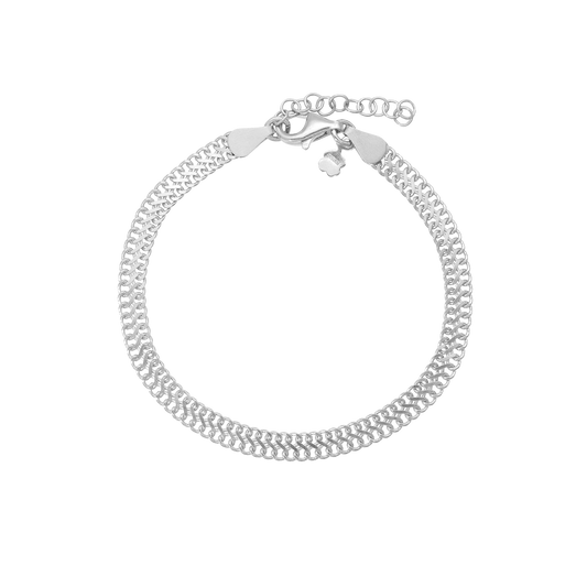 Armbånd Flad Lænke Sterling Sølv