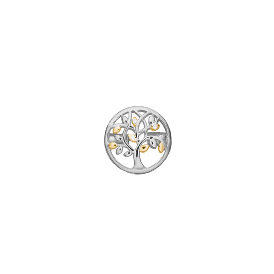 Connections Lås Tree Of Life med  Diamanter Sterling Sølv / Forgyldt Sterling Sølv