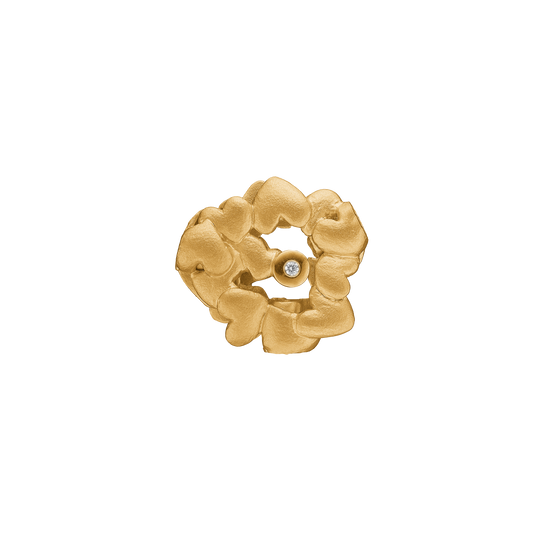 Connections Lås Loving Hearts med  Diamant 14 Karat Guld