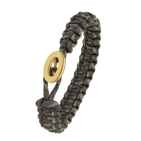From Soldier To Soldier Armbånd Camouflage med Børstet Forgyldt Sterling Sølv Lås