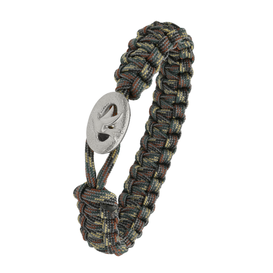 From Soldier To Soldier Armbånd Camouflage med Sterling Sølv Fredsdue Lås