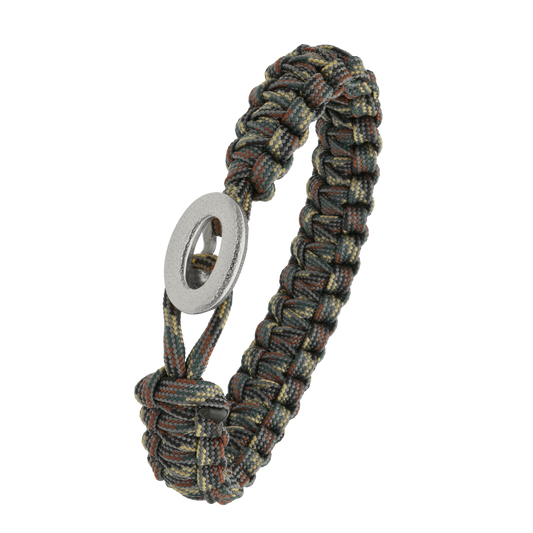 From Soldier To Soldier Armbånd Camouflage med Børstet Sterling Sølv Lås