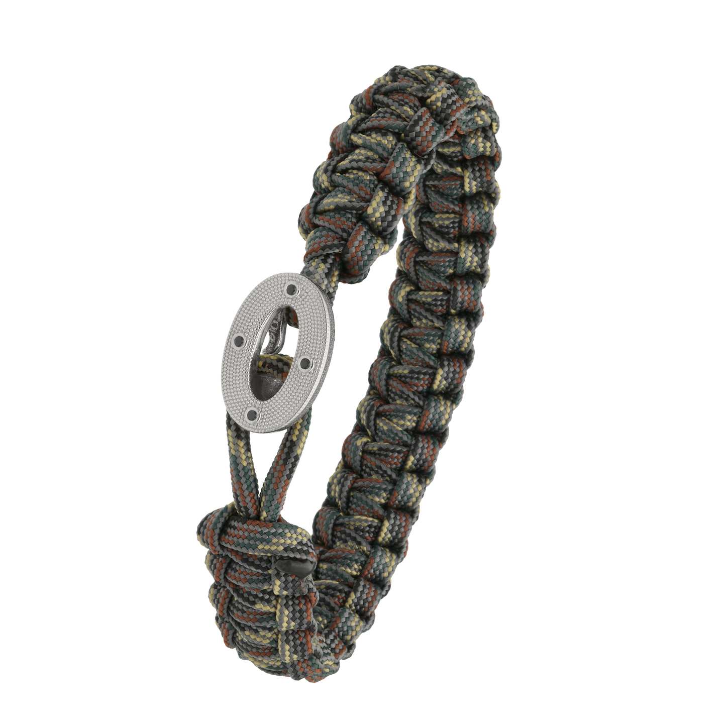 From Soldier To Soldier Armbånd Camouflage med Sterling Sølv Maritim Lås