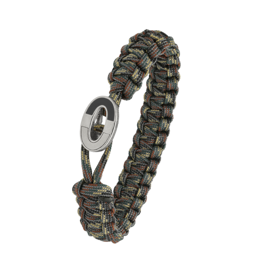 From Soldier To Soldier Armbånd Camouflage med Sterling Sølv Dark Bright Lås