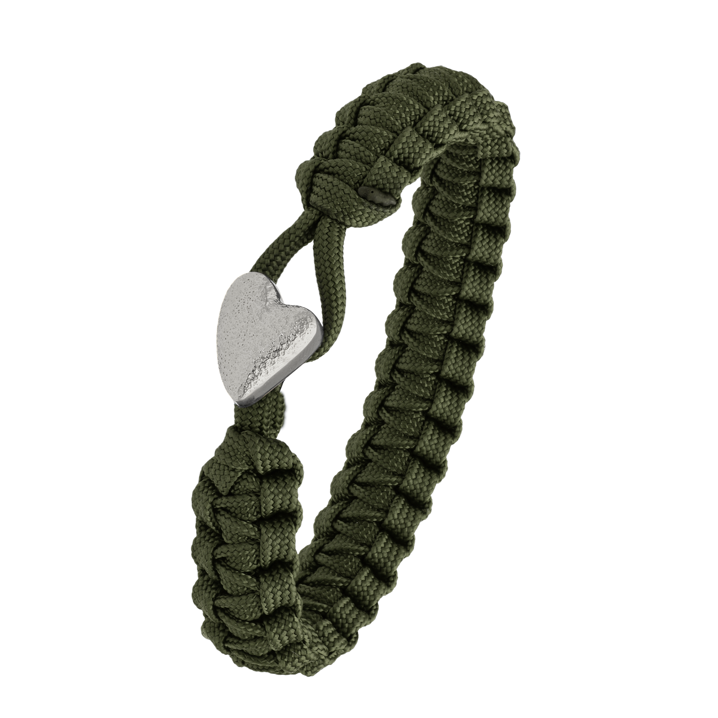 From Soldier To Soldier Armbånd Grøn med Sterling Sølv Hjerte Lås