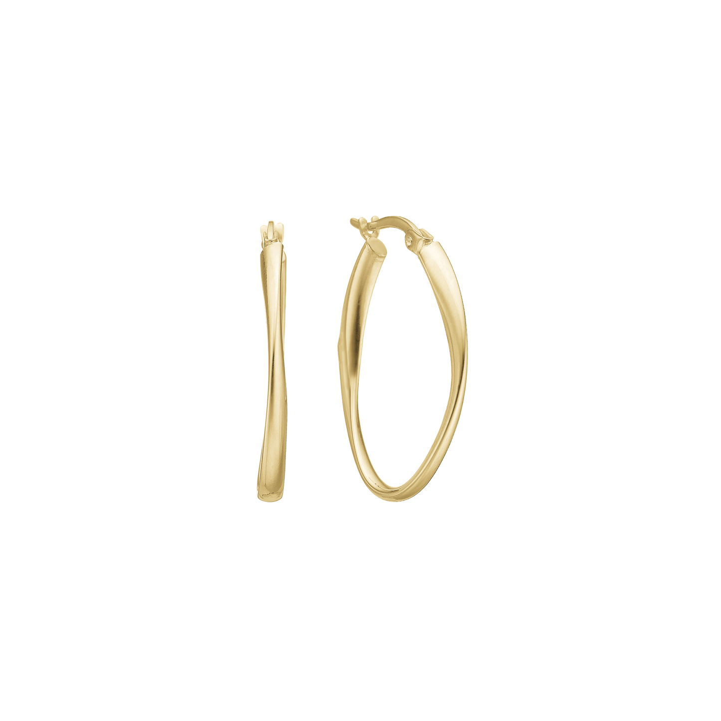 Creoler 8 Karat Guld 30 x 20 mm