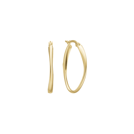 Creoler 8 Karat Guld 30 x 20 mm