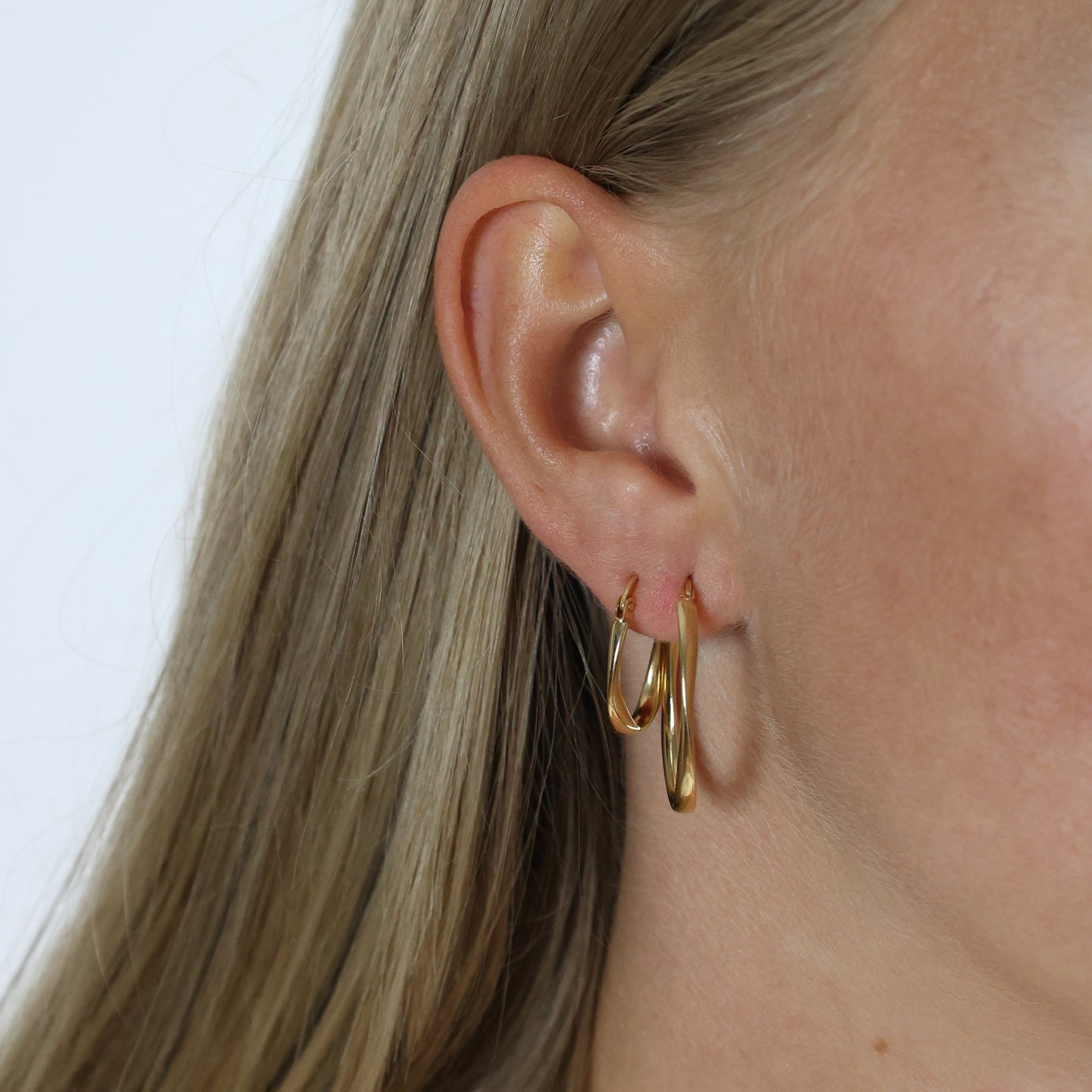 Creoler 8 Karat Guld 30 x 20 mm