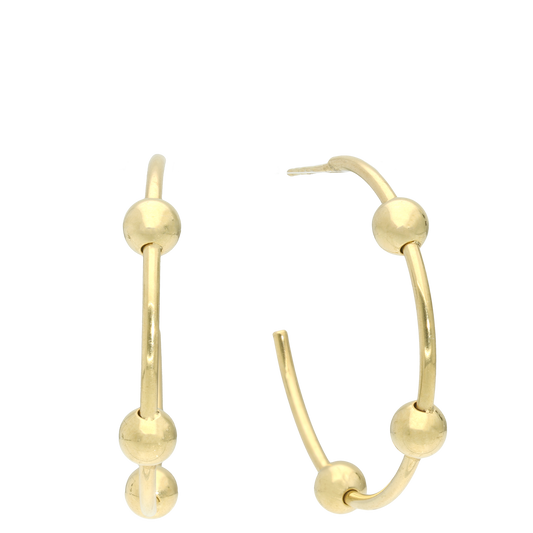 Creoler Ball Hoops 8 Karat Guld