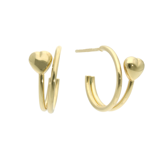 Creoler Halvcreol Soft Heart 8 Karat Guld