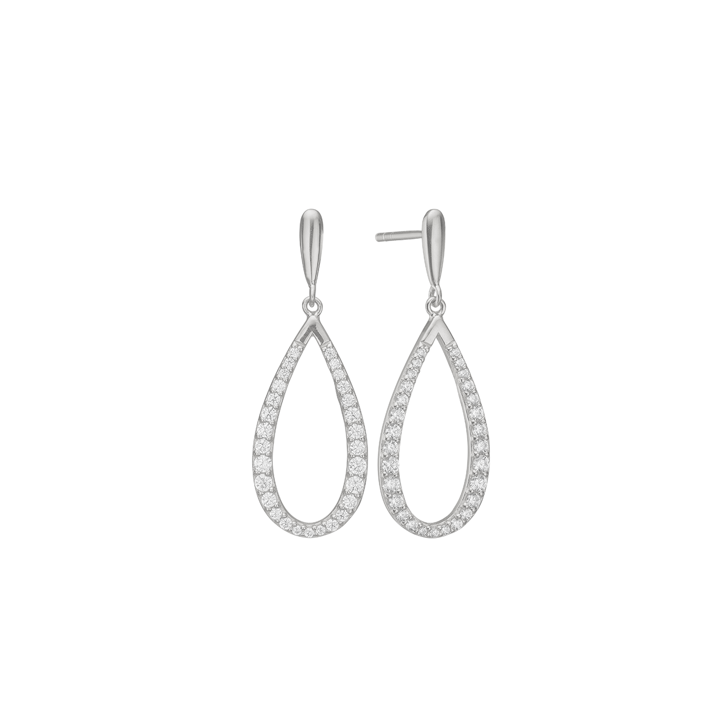 Ørehænger Dråbe Cubic Zirkonia Sterling Sølv