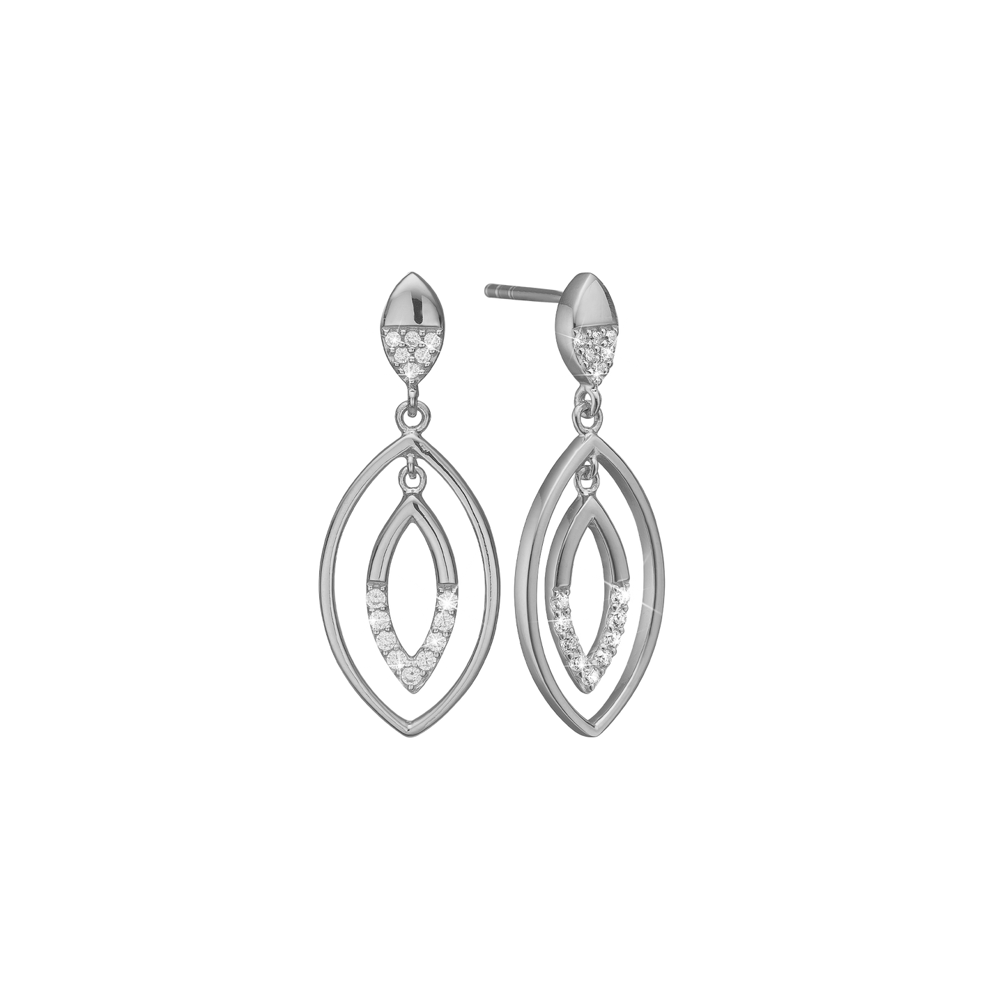Ørehænger Dråber Cubic Zirkonia Sterling Sølv