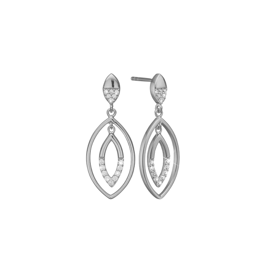 Ørehænger Dråber Cubic Zirkonia Sterling Sølv