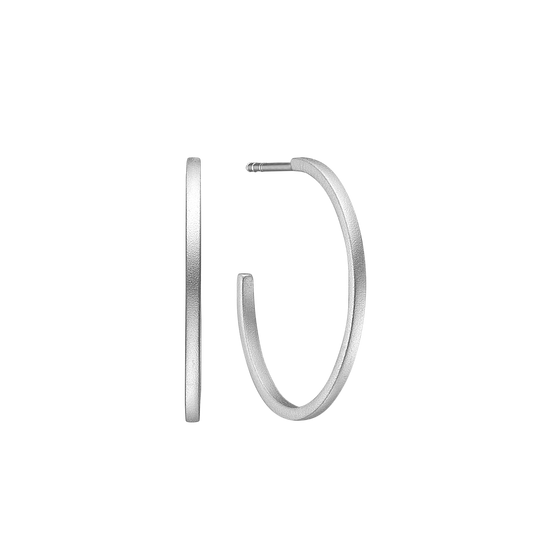Creoler Hoop Satin Sterling Sølv Ø 25 mm