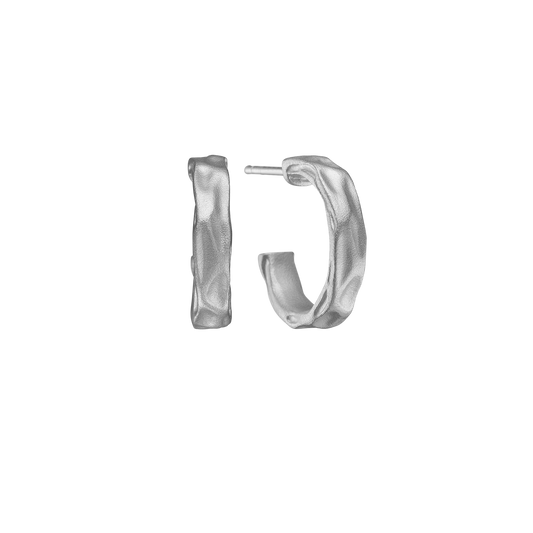 Creoler Hoop Satin Sterling Sølv Ø 17 mm