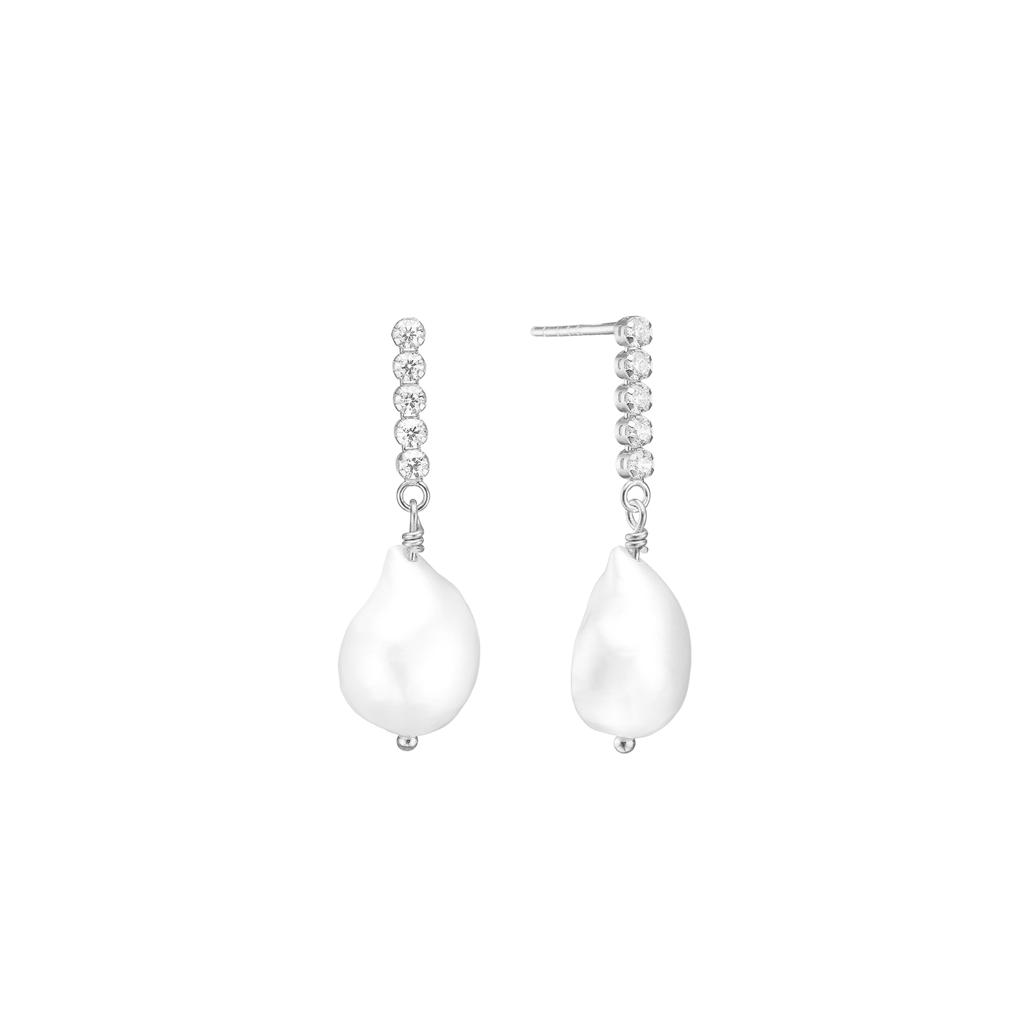 Ørehænger Sparkling Pearls Sterling Sølv