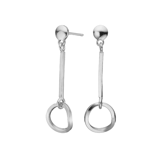 Ørehænger Oval Sterling Silver