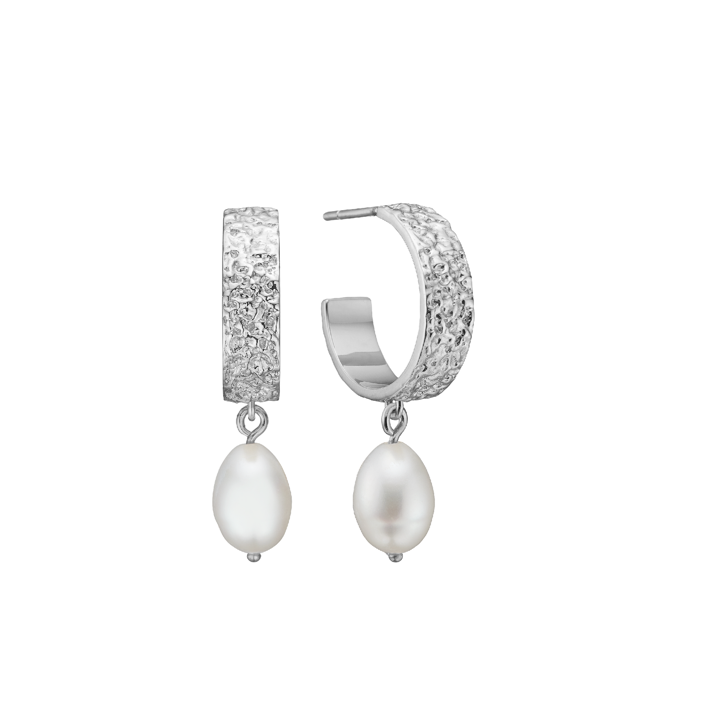 Creoler Halvcreol Ferskvandsperle Sterling Silver Ø 18 mm