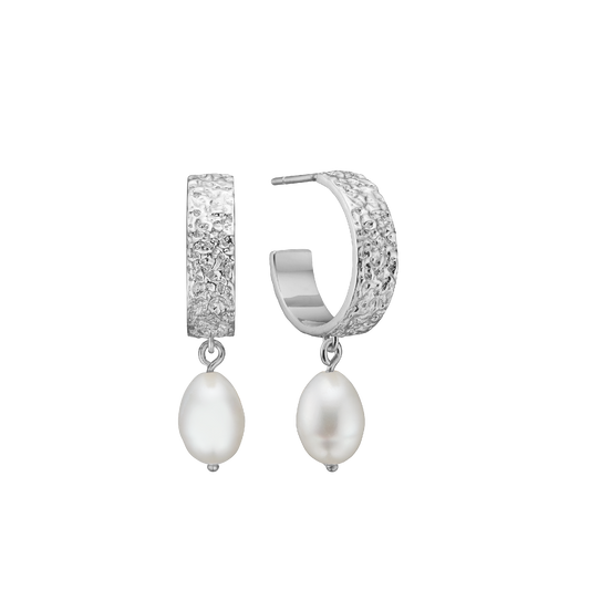 Creoler Halvcreol Ferskvandsperle Sterling Silver Ø 18 mm