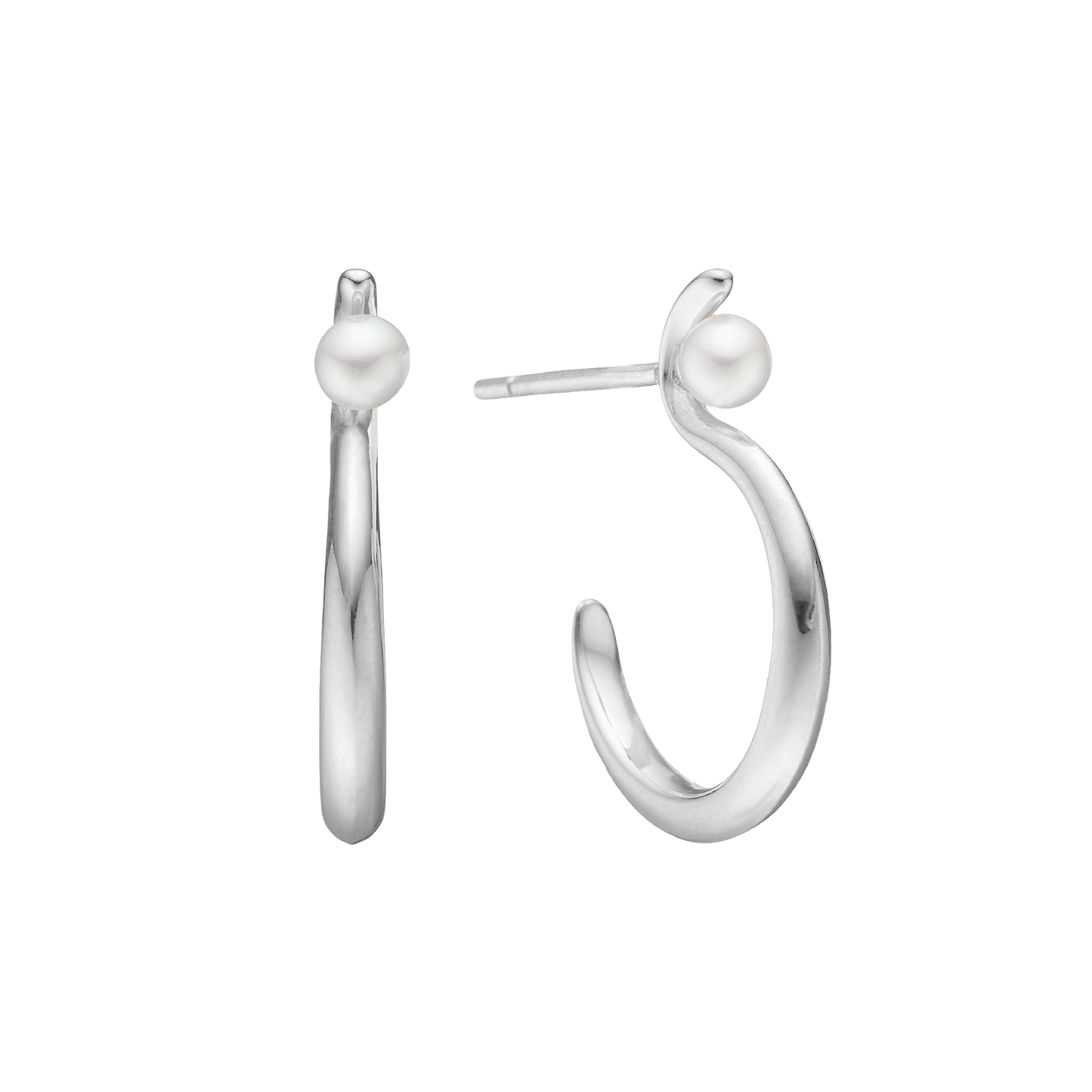 Øreringe Perlebue Sterling Silver 20,5 x 15 x 2,5 mm