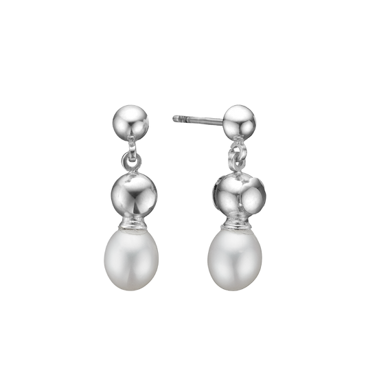 Ørehænger Ferskvandsperle Sterling Silver