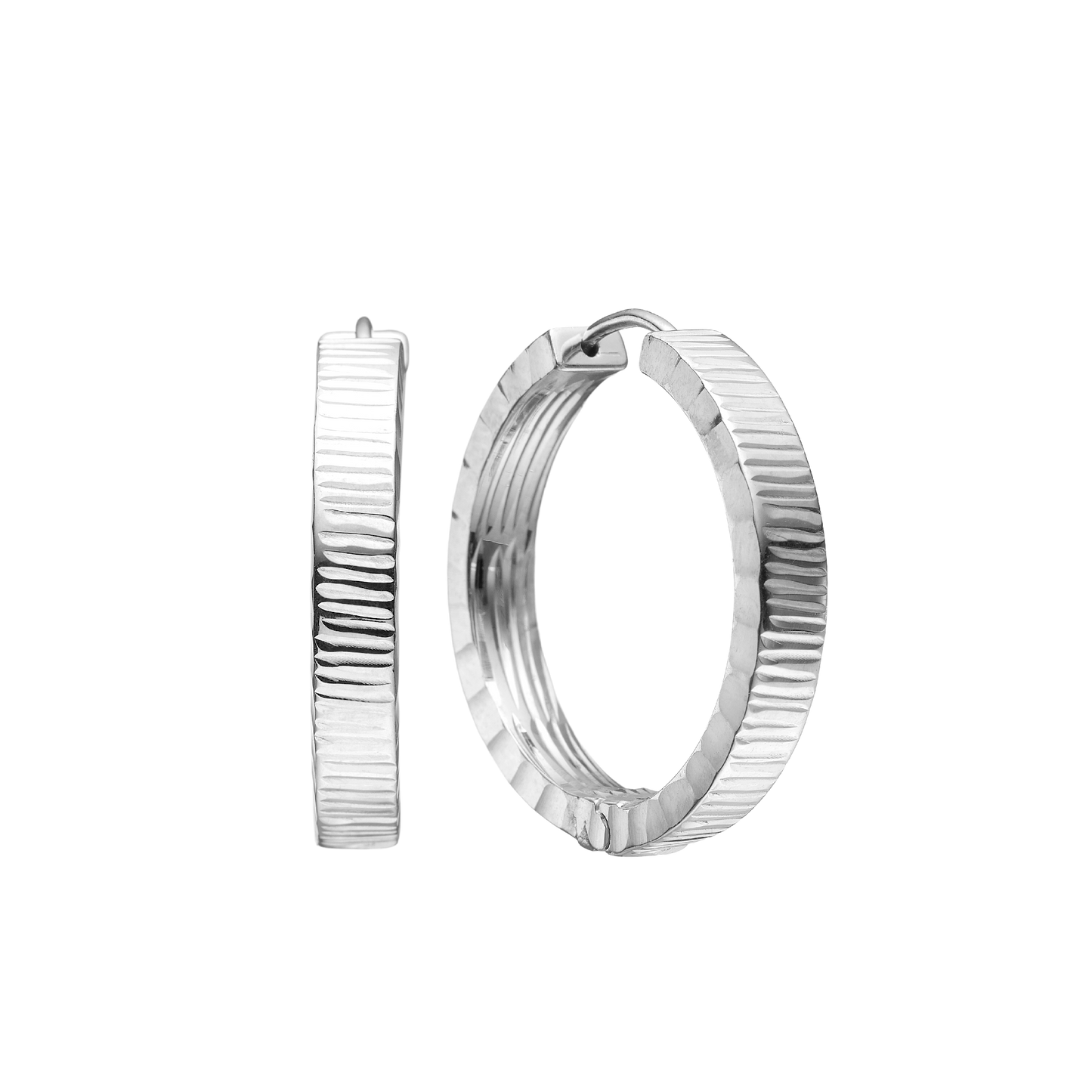 Creoler Facet Sterling Silver Ø 25 mm