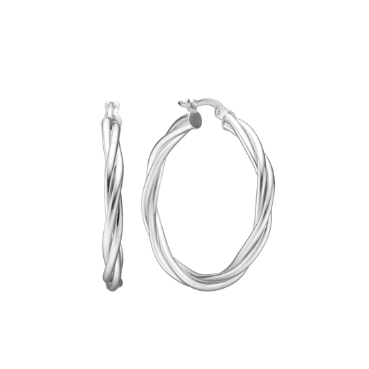 Creoler Snoede Sterling Silver Ø 30 mm