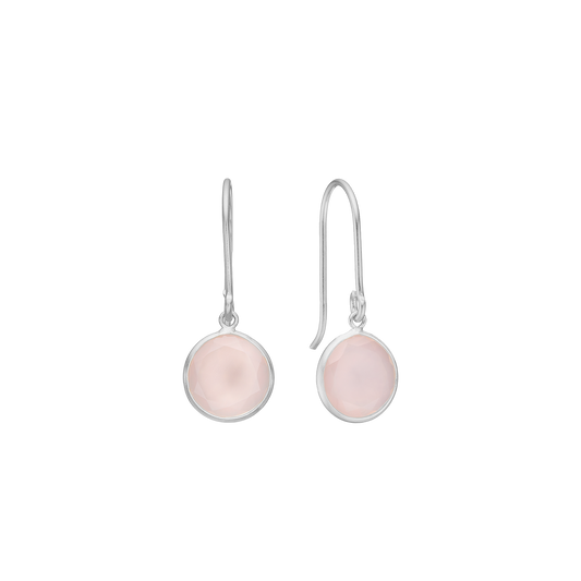 Ørehænger Pink Sterling Silver