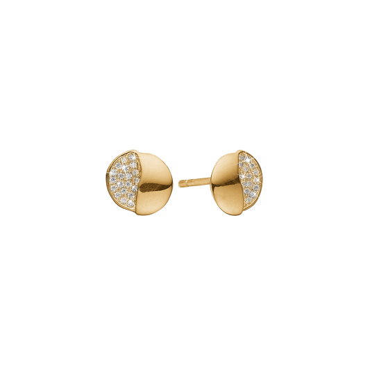 Ørestikker med 40 Cubic Zirkonia 8 Karat Guld