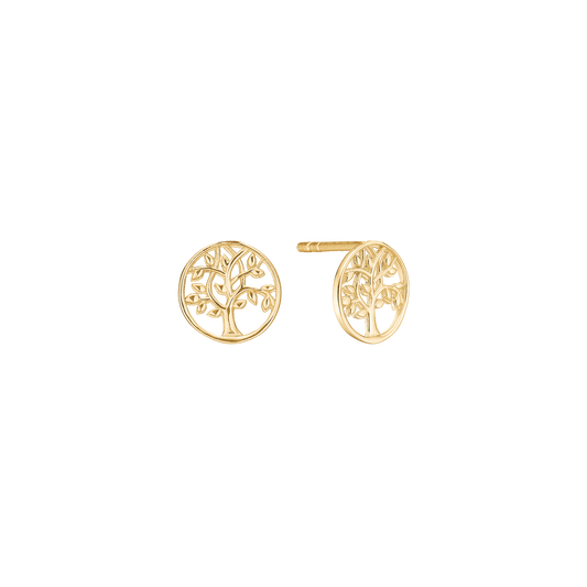 Ørestikker Livets Træ 8 Karat Guld