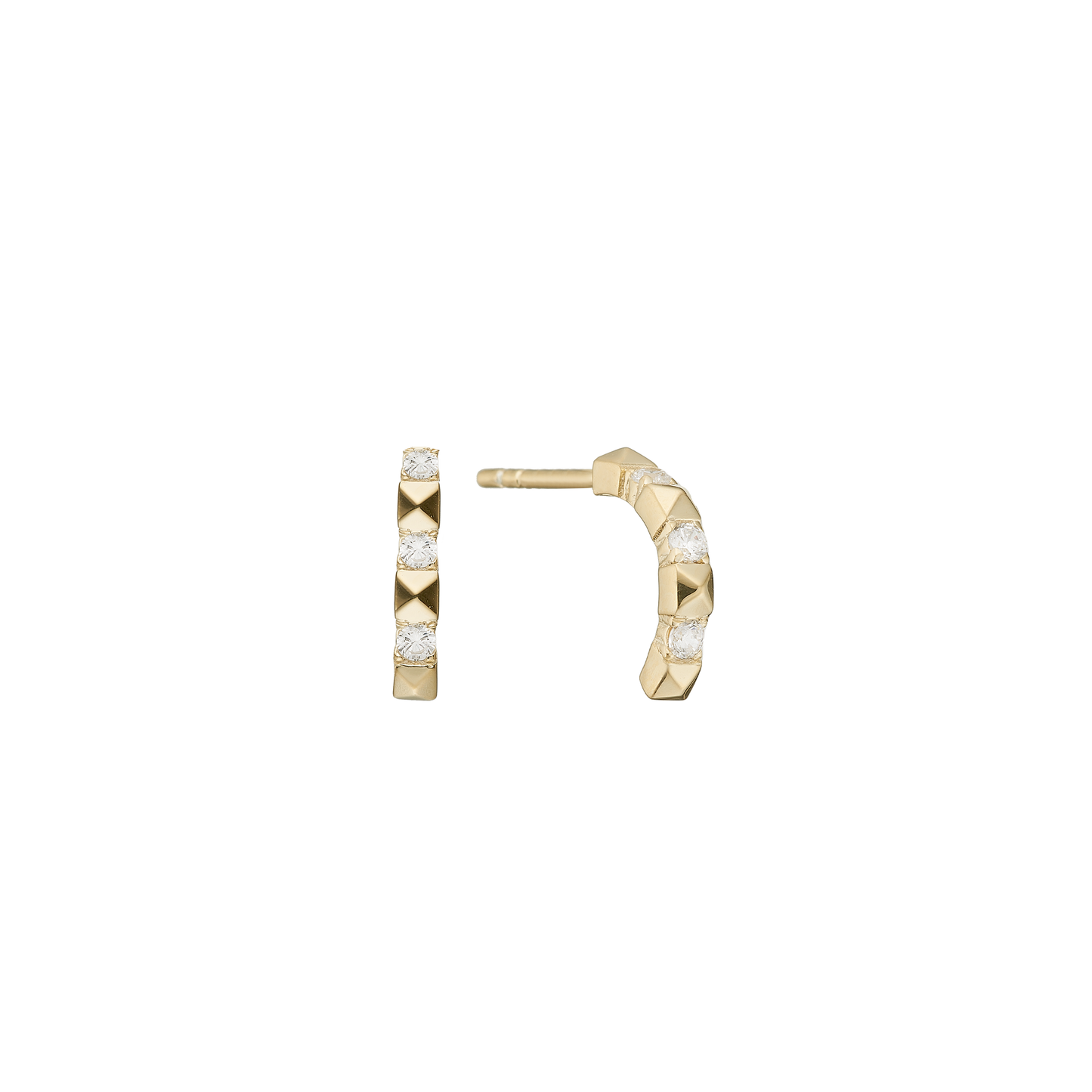 Ørestikker Bjergtinder 8 Karat Guld