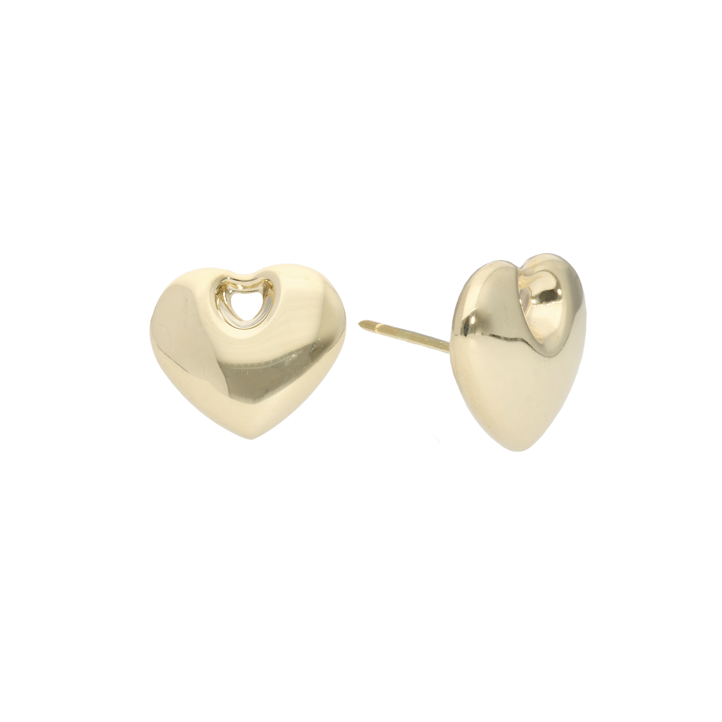 Ørestikker Soft Heart 8 Karat Guld