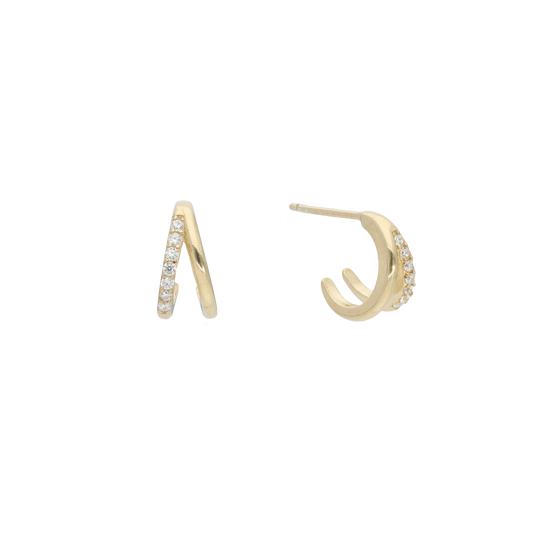 Ørestikker A Shape 8 Karat Guld