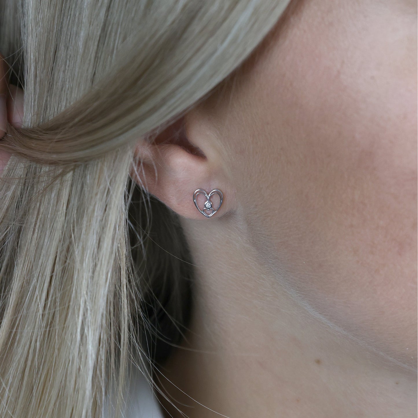 Ørestikker LG Diamant 8 Karat Hvidguld