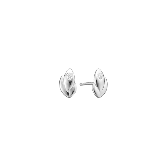 Ørestikker med 2 Cubic Zirkonia Sterling Sølv