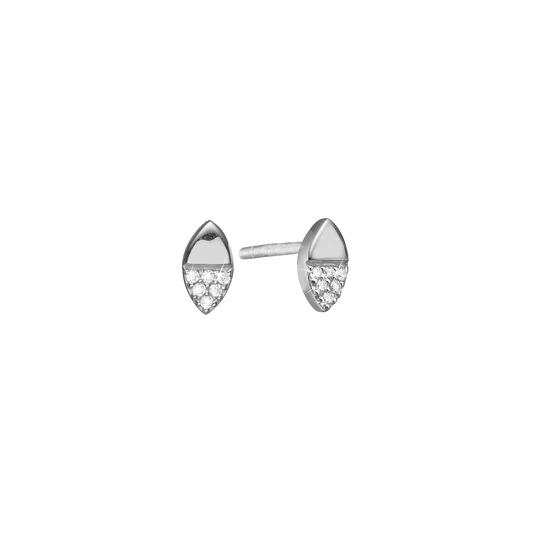 Ørestikker Blade med 12 Cubic Zirkonia Sterling Sølv