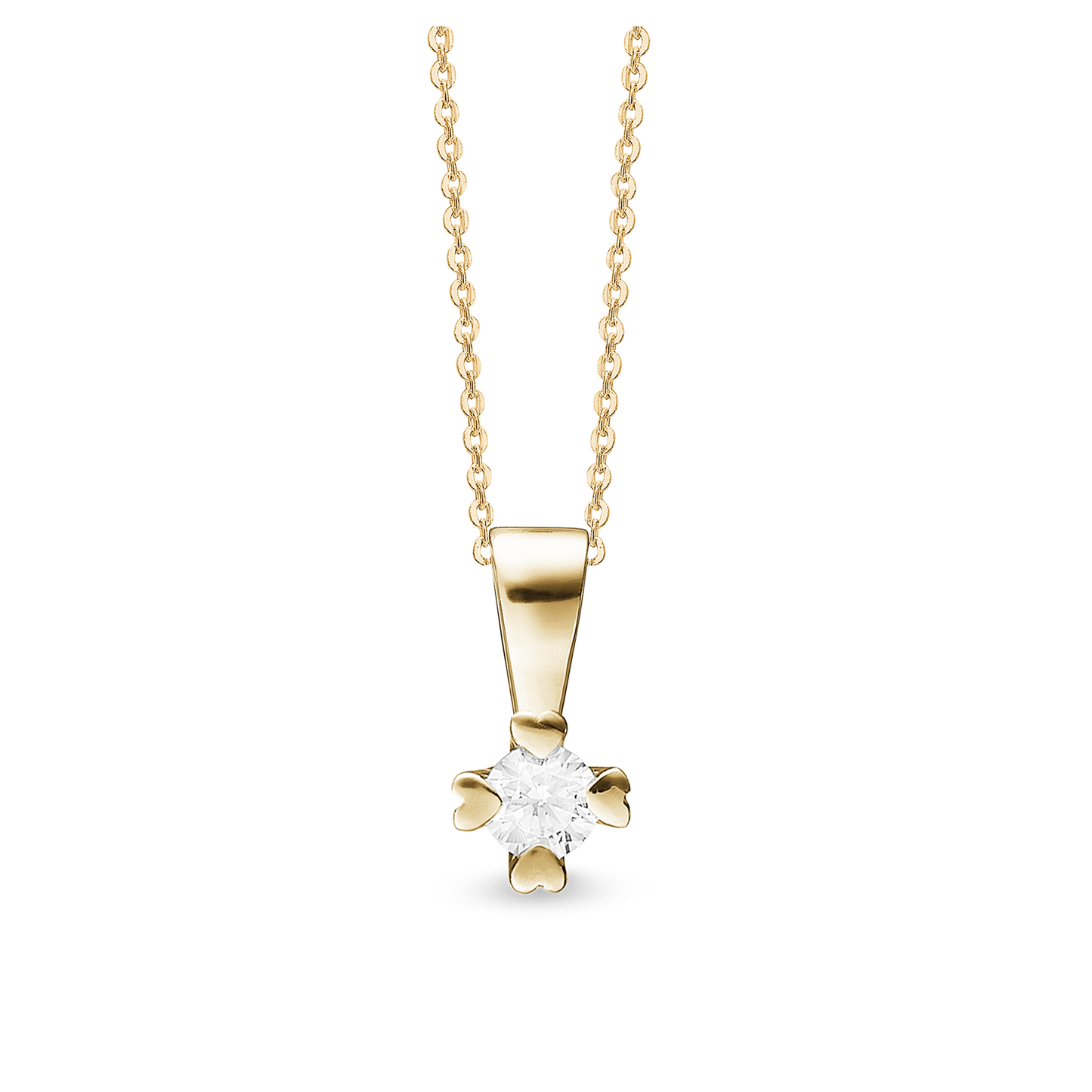 Mary Vedhæng 14 Karat Guld Med 0,50ct W/VS Labgrown Diamant