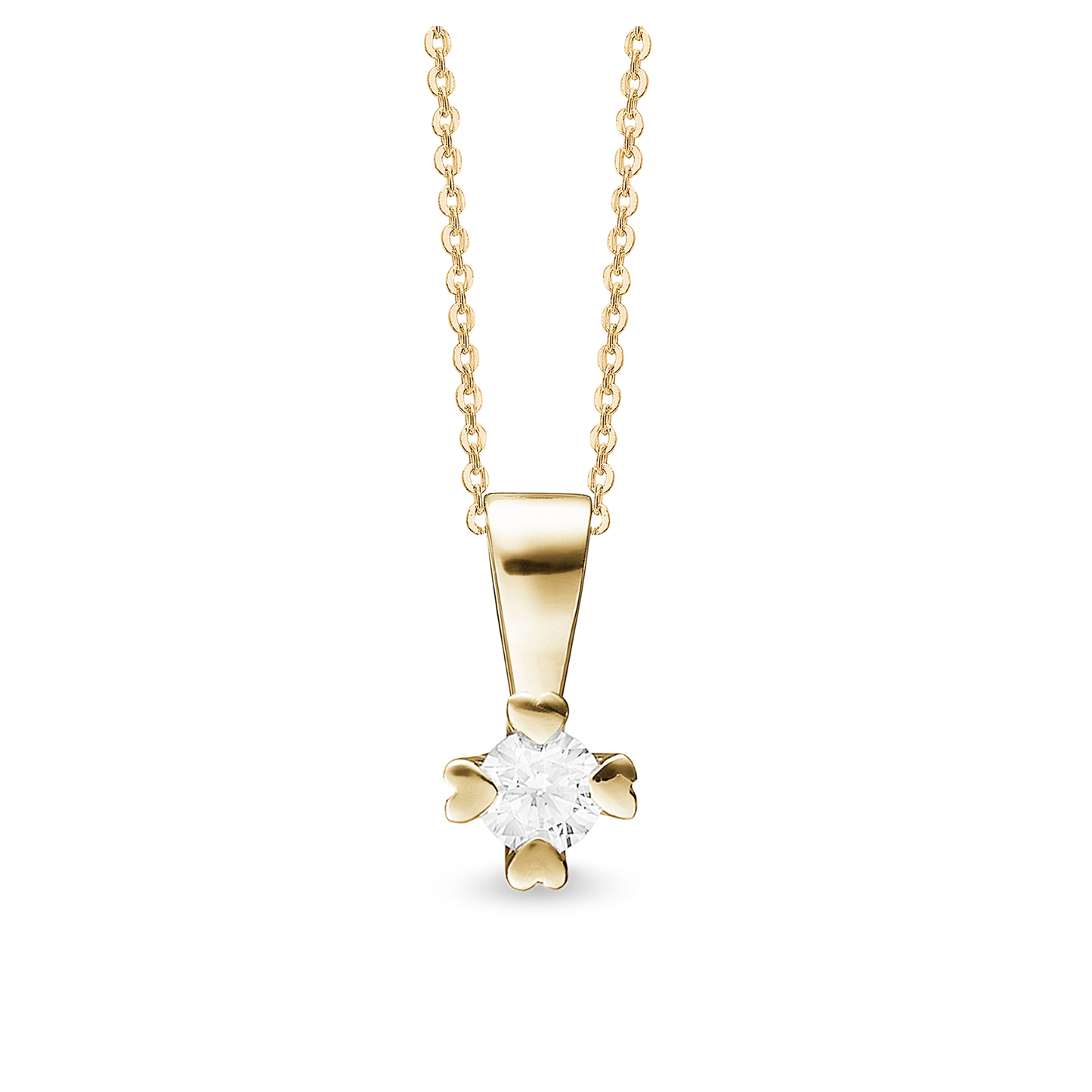 Mary Vedhæng 14 Karat Guld Med 0,75ct W/VS Labgrown Diamant