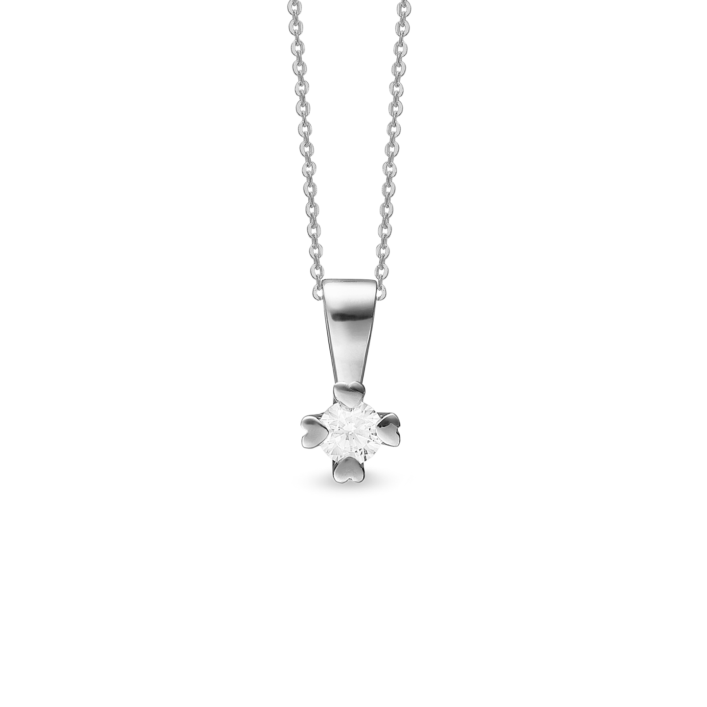 Mary Vedhæng 14 Karat Hvidguld Med 0,50ct W/VS Labgrown Diamant