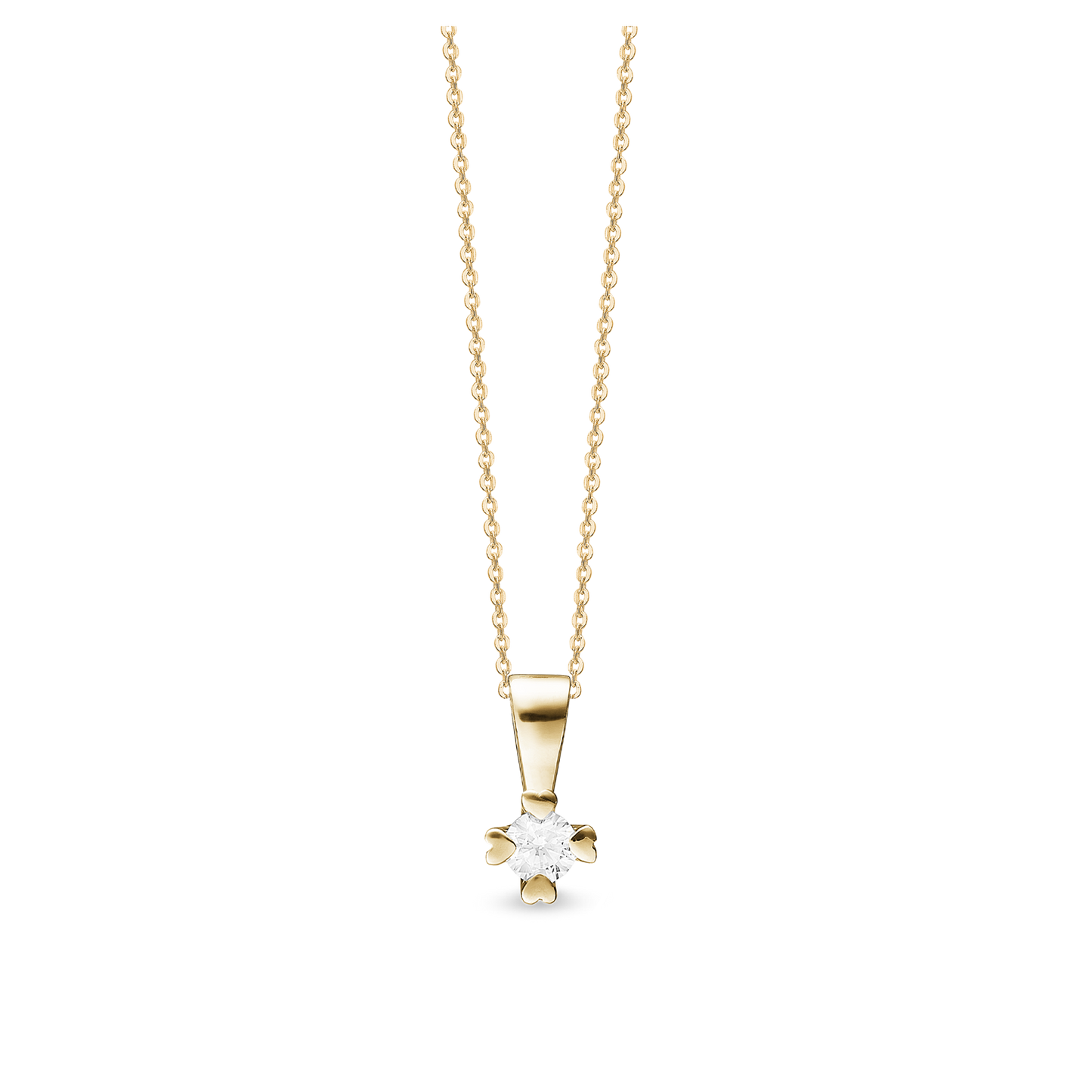 Mary Vedhæng 8 Karat Guld Med 0,10ct W/VS Labgrown Diamant