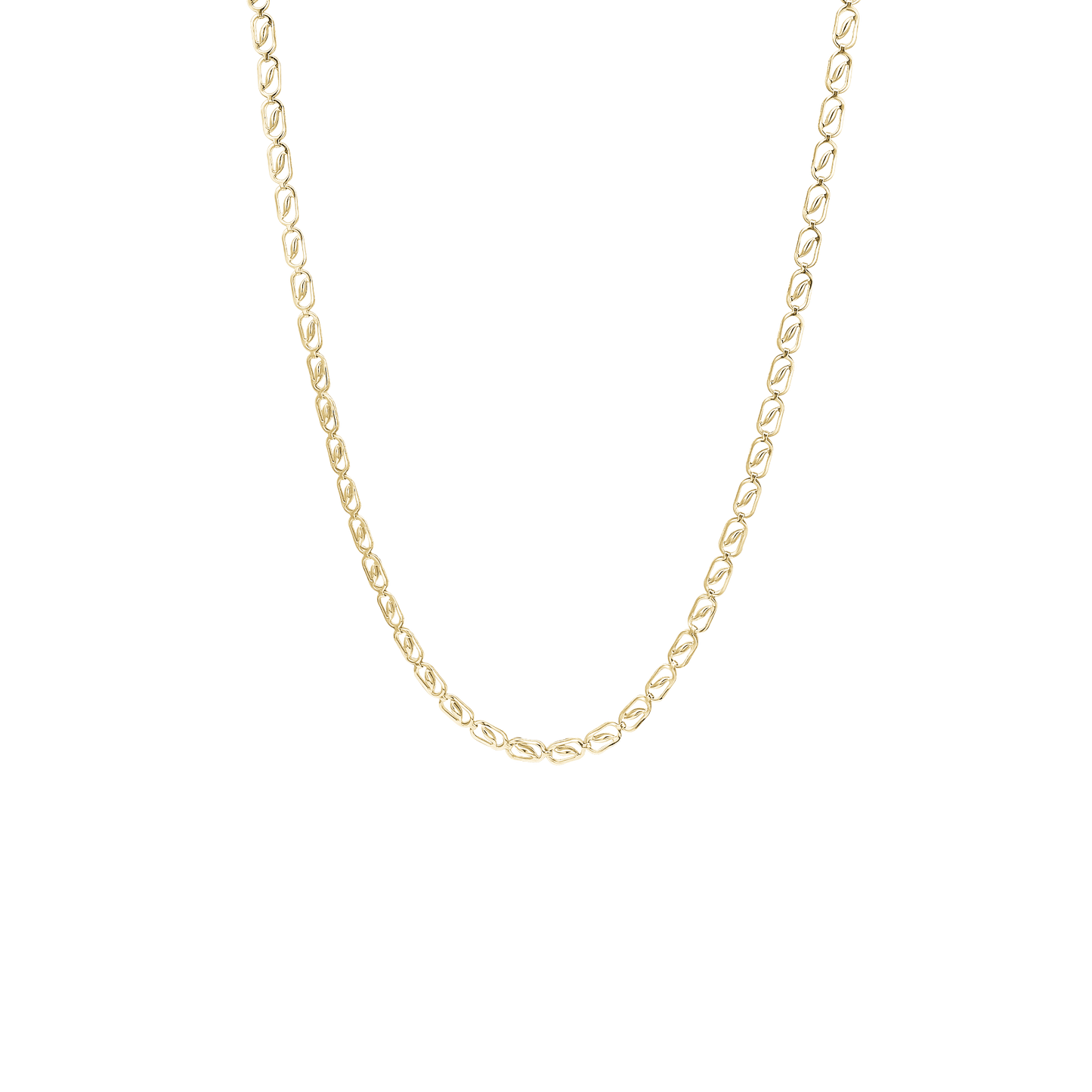 Halskæde Små led 8 Karat Guld 45 cm