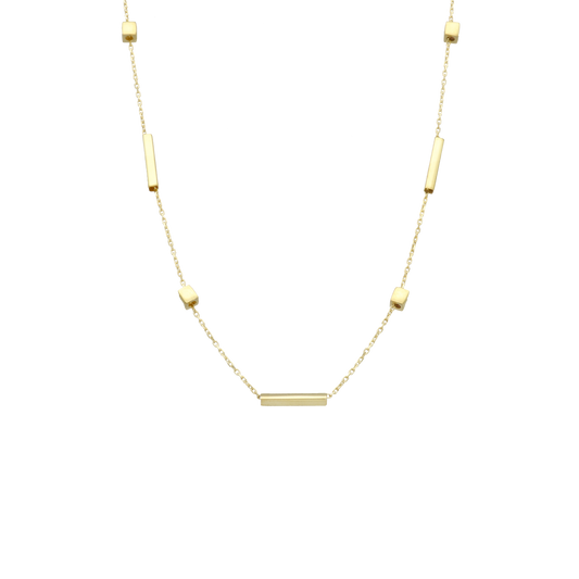 Halskæde Squares 8 Karat Guld 45 cm
