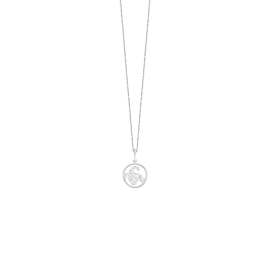 Halskæde til Børn Stjernetegn Skorpion Sterling Sølv 38 cm