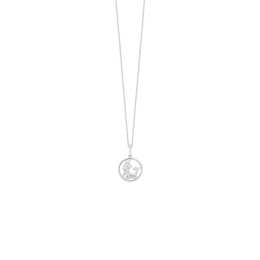 Halskæde til Børn Stjernetegn Stenbuk Sterling Sølv 38 cm