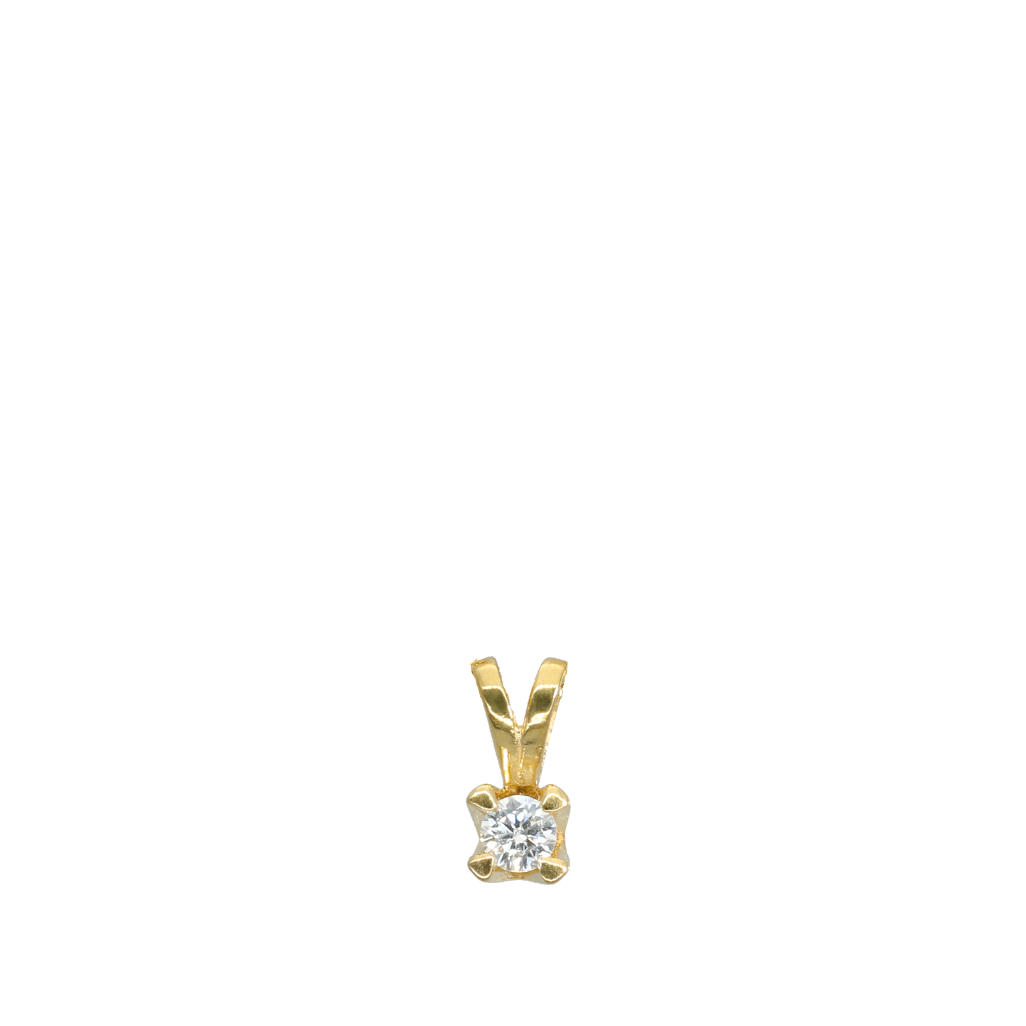 Elya Vedhæng 8 Karat Guld Med 0,10ct W/VS Labgrown Diamant
