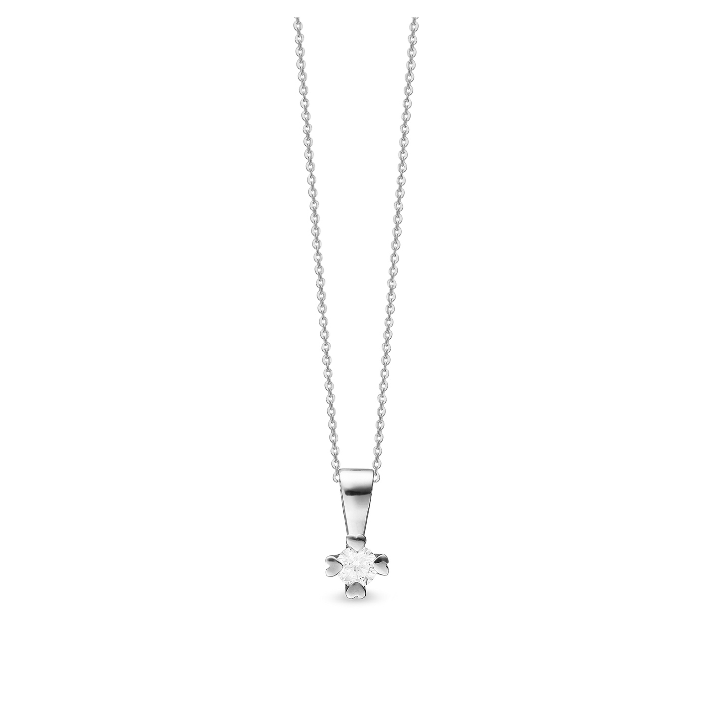 Mary Vedhæng  Guld Med 0,05ct W/VS Labgrown Diamant