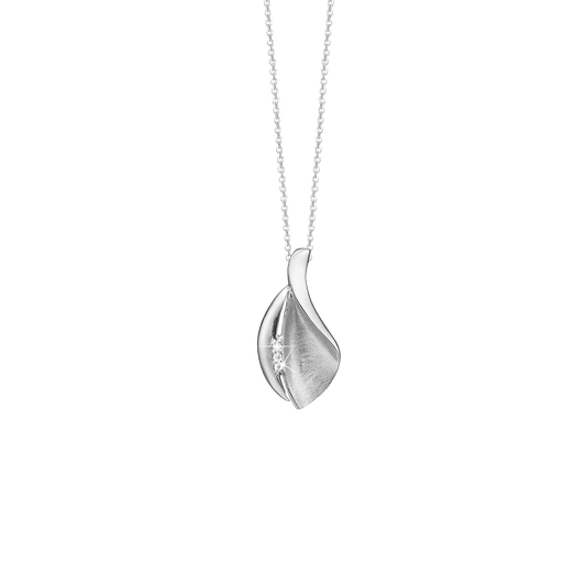 Halskæde med Vedhæng Cubic Zirkonia Sterling Sølv 45 cm